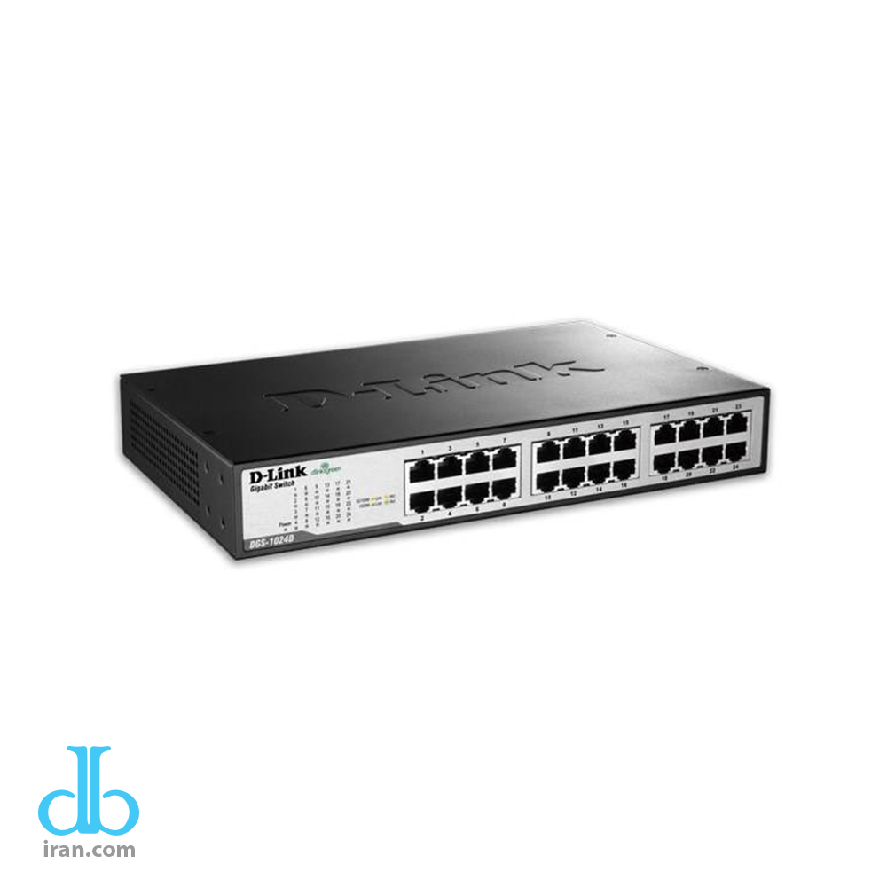 سوییچ 24 پورت گیگابیتی غیر مدیریتی و دسکتاپ دی لینک مدل DGS1024D