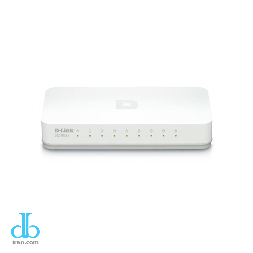 سوییچ 8 پورت گیگابیتی و دسکتاپ دی لینک مدل DGS1008A