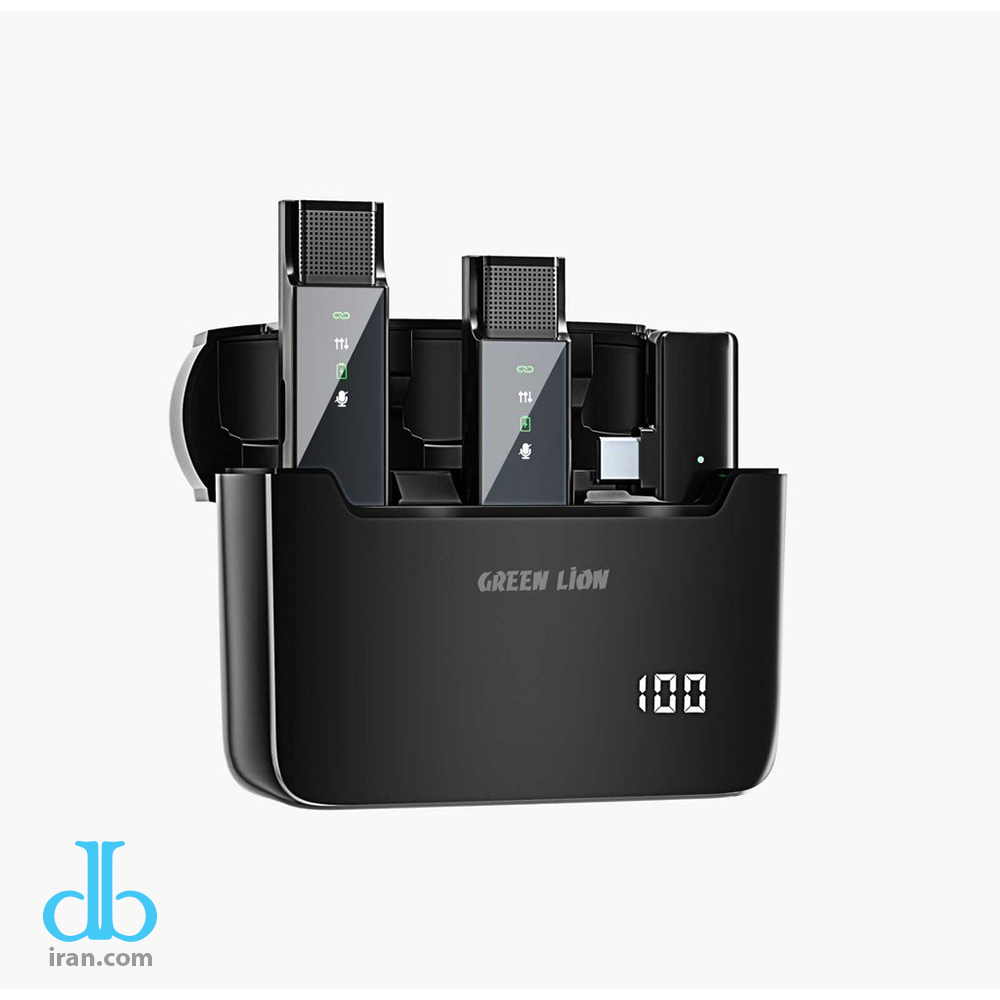 میکروفون یقهای Green Lion مدل GN2IN1DDMTCBK