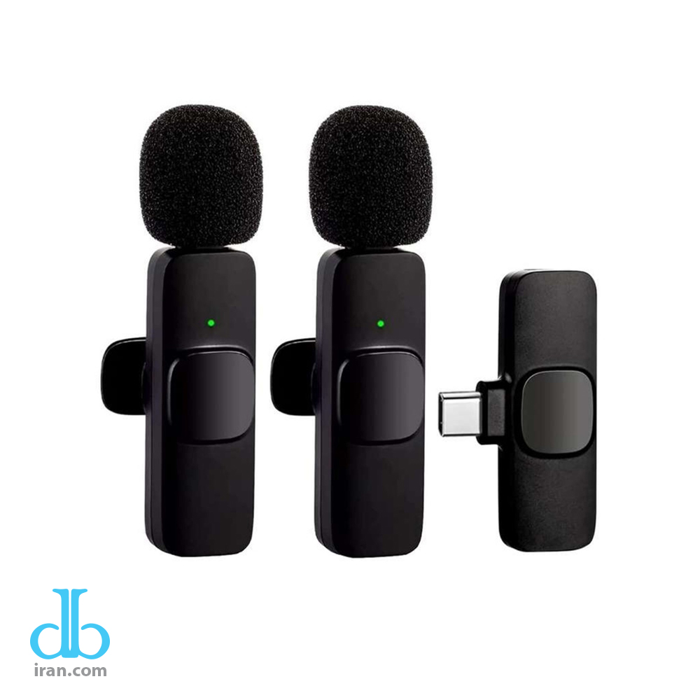 میکروفن یقه ای بی سیم مدل k9 Dual