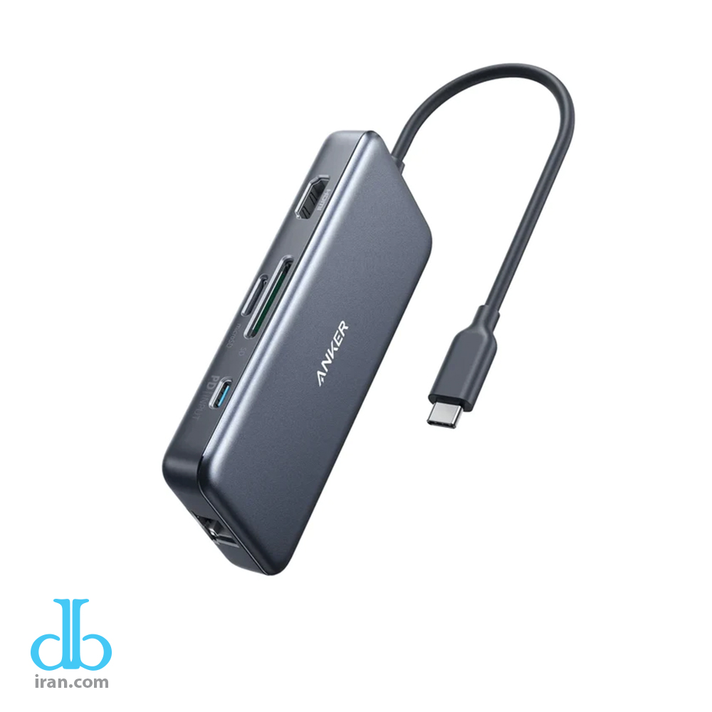 مولتی هاب 7 کاره 60W Ethernet مارک انکر مدل PowerExpand USB C PD Hub (A8352)