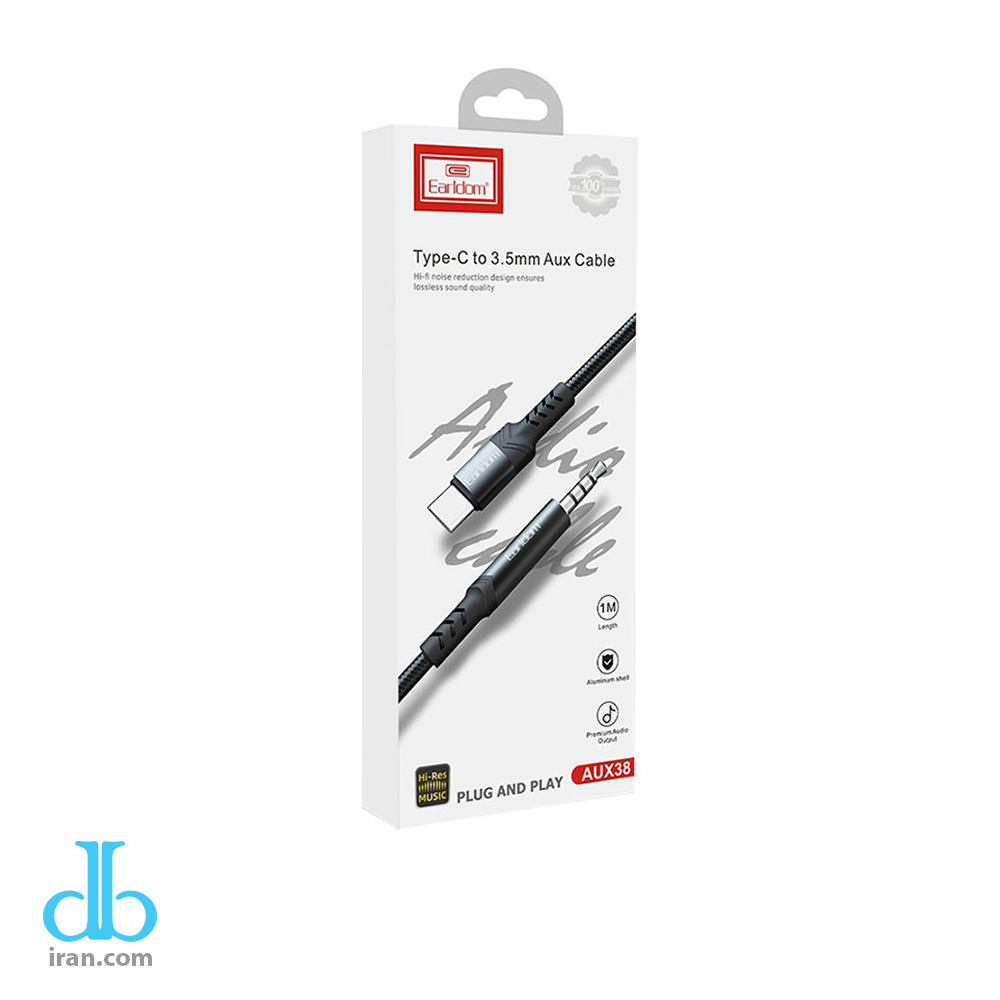 کابل تبدیل تایپ سی به جک 3.5mm ارلدام مدل ET AUX38