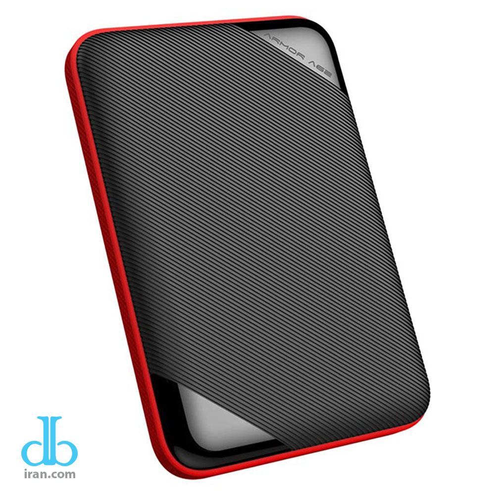هارد اکسترنال سیلیکون پاور مدل Armor a62 رنگ مشکی قرمز