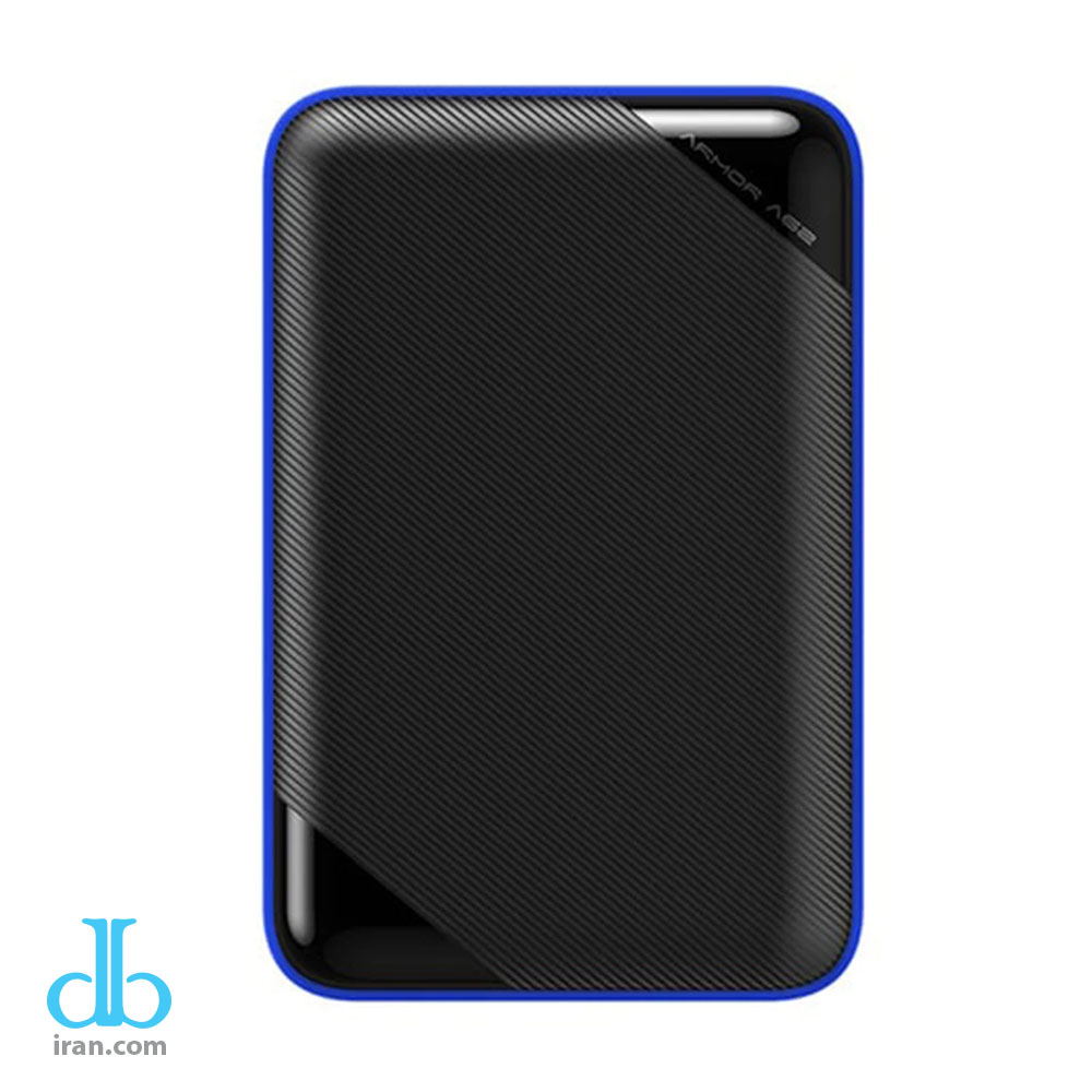 هارد اکسترنال سیلیکون پاور مدل Armor A62 ظرفیت 2 ترابایت رنگ مشکی آبی