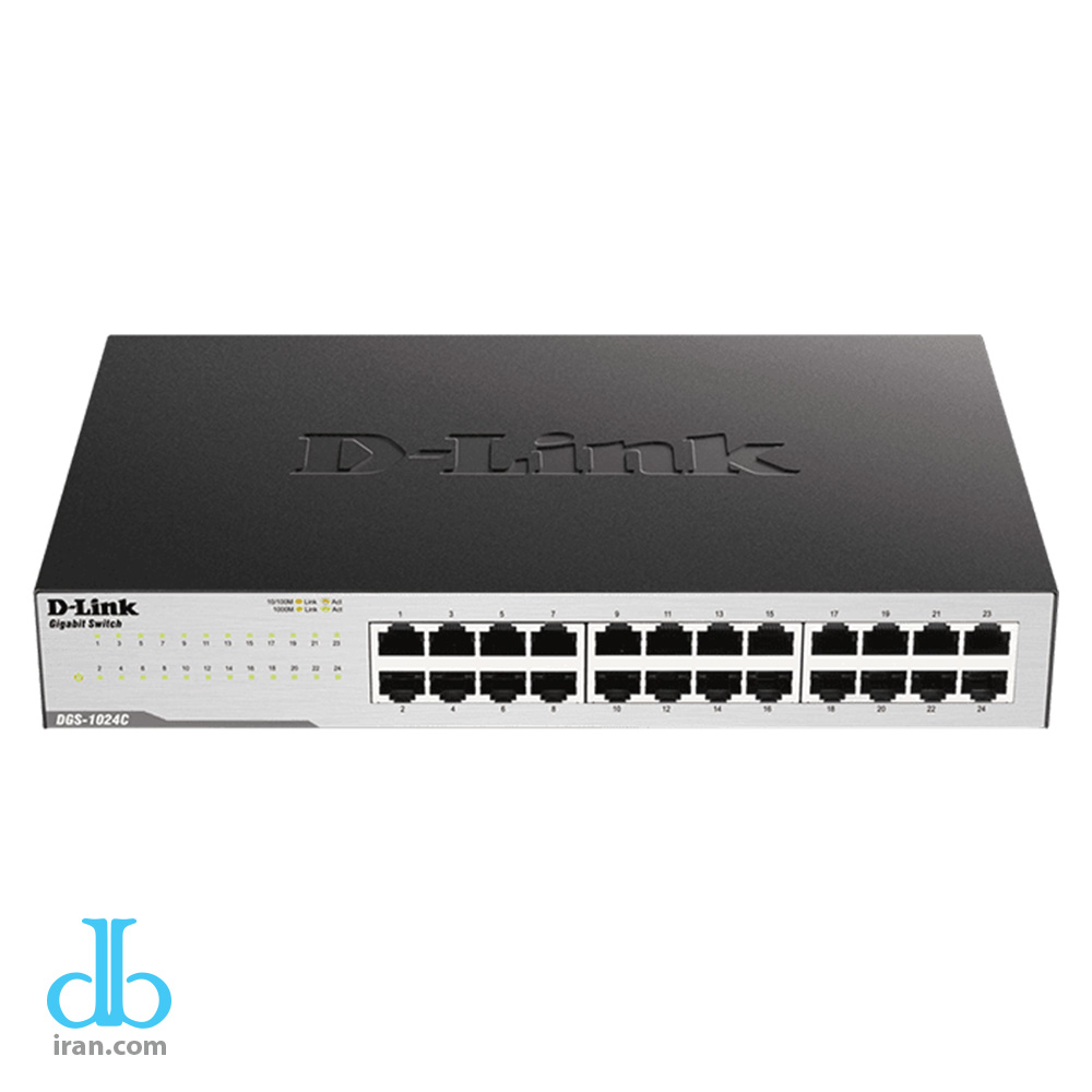 سوئیچ 24 پورت گیگابیتی دی لینک مدل DLink DGS 1024C