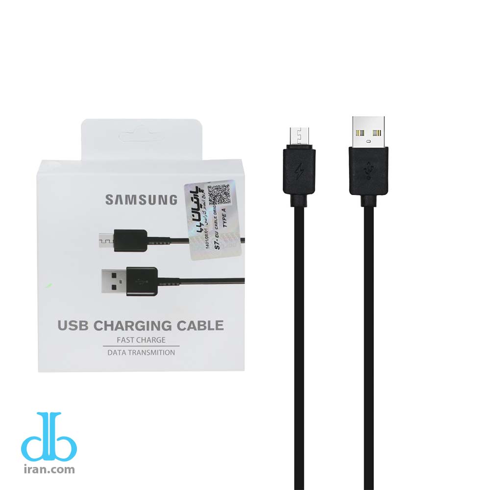 کابل شارژ اندروید Samsung مدل S7-EU - مشکی(گارانتی)