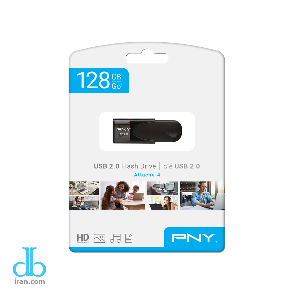 فلش مموری پی ان وای Attache USB 2.0 رنگ مشکی