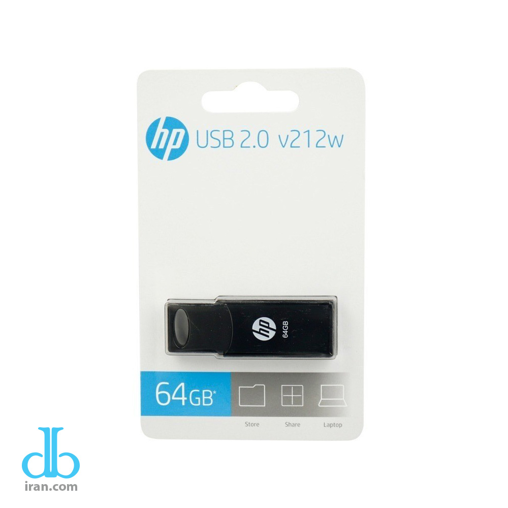 فلش مموری اچ پی مدل V212w USB 2.0 64GB رنگ مشکی