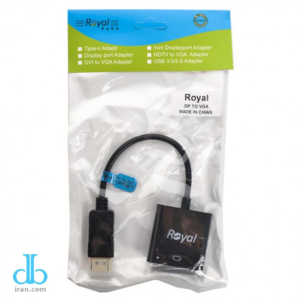 کابل مبدل DisplayPort به VGA رویال
