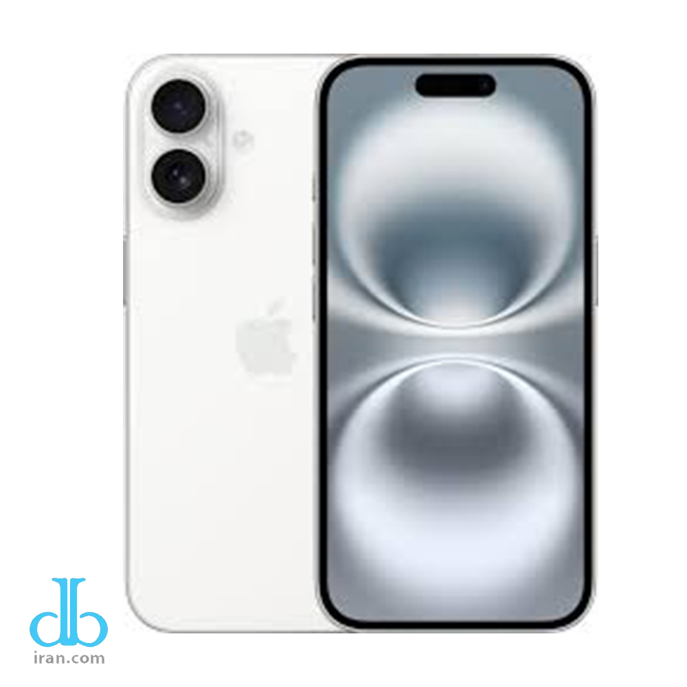 موبایل اپل iPhone 16 رنگ سفید(WHITE) حافظه 128 گیگ نات اکتیو CH A