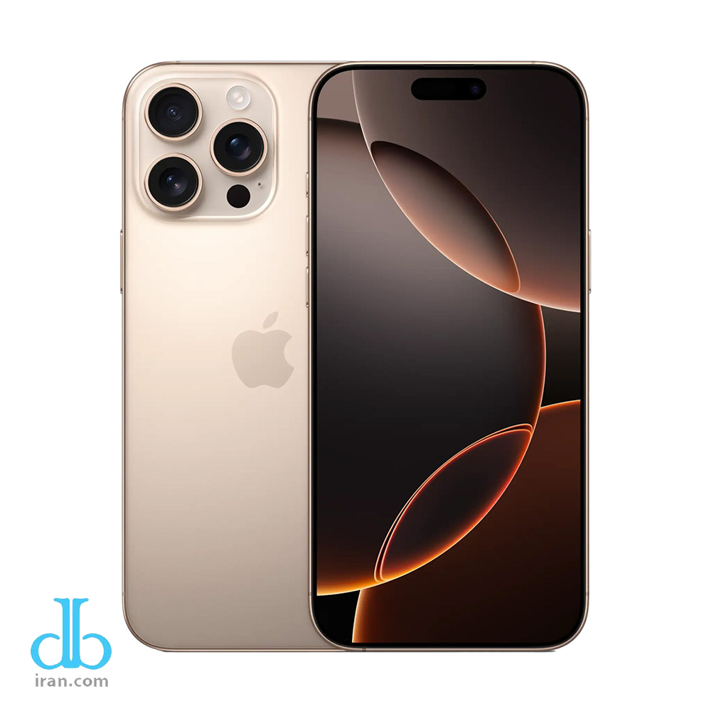 گوشی اپل دو سیم iPhone 16 Pro max ZA (Not Active)Color Desert Titanium حافظه 256 گیگابایت
