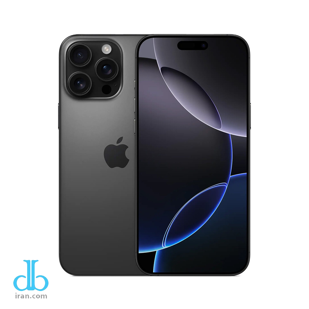 گوشی اپل دو سیم iPhone 16 Pro max ZA (Not Active) Color BLACK Titanium حافظه 256 گیگابایت