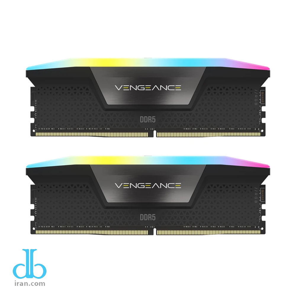 رم کامپیوتر DDR5 دو کاناله 5600 مگاهرتز CL36 کورسیر مدل VENGEANCE AMD EXPO ظرفیت 32 گیگابایت
