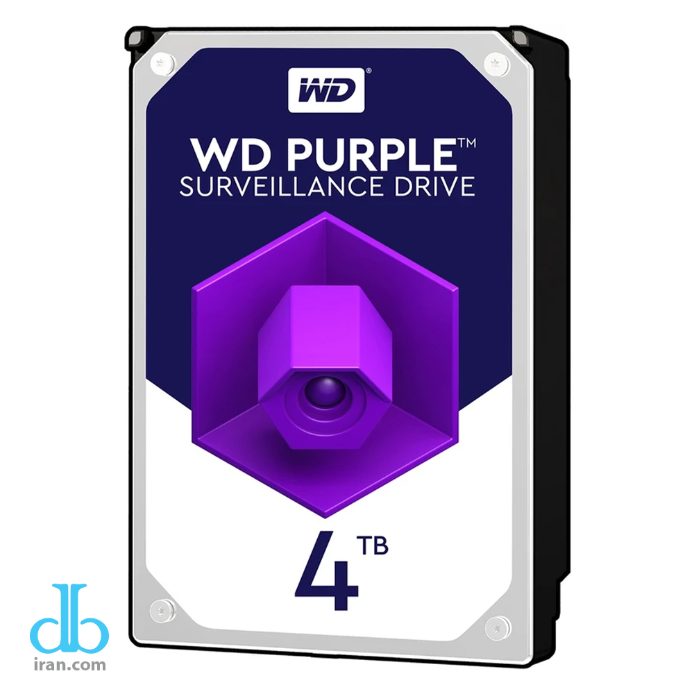 هارددیسک اینترنال وسترن دیجیتال مدل Purple WD10PURZ ظرفیت 1 ترابایت شرکتی
