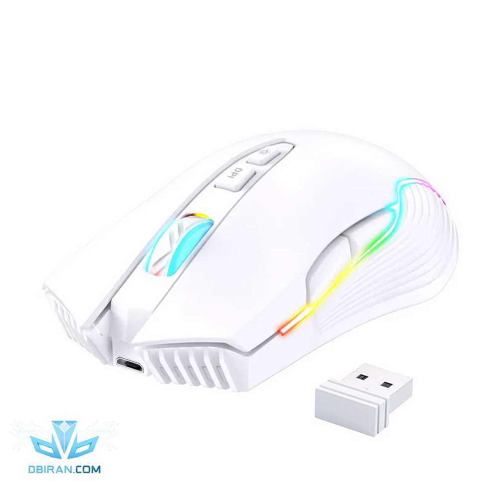 ماوس بی سیم گیمینگ اونیکوما مدل CW905 رنگ سفید