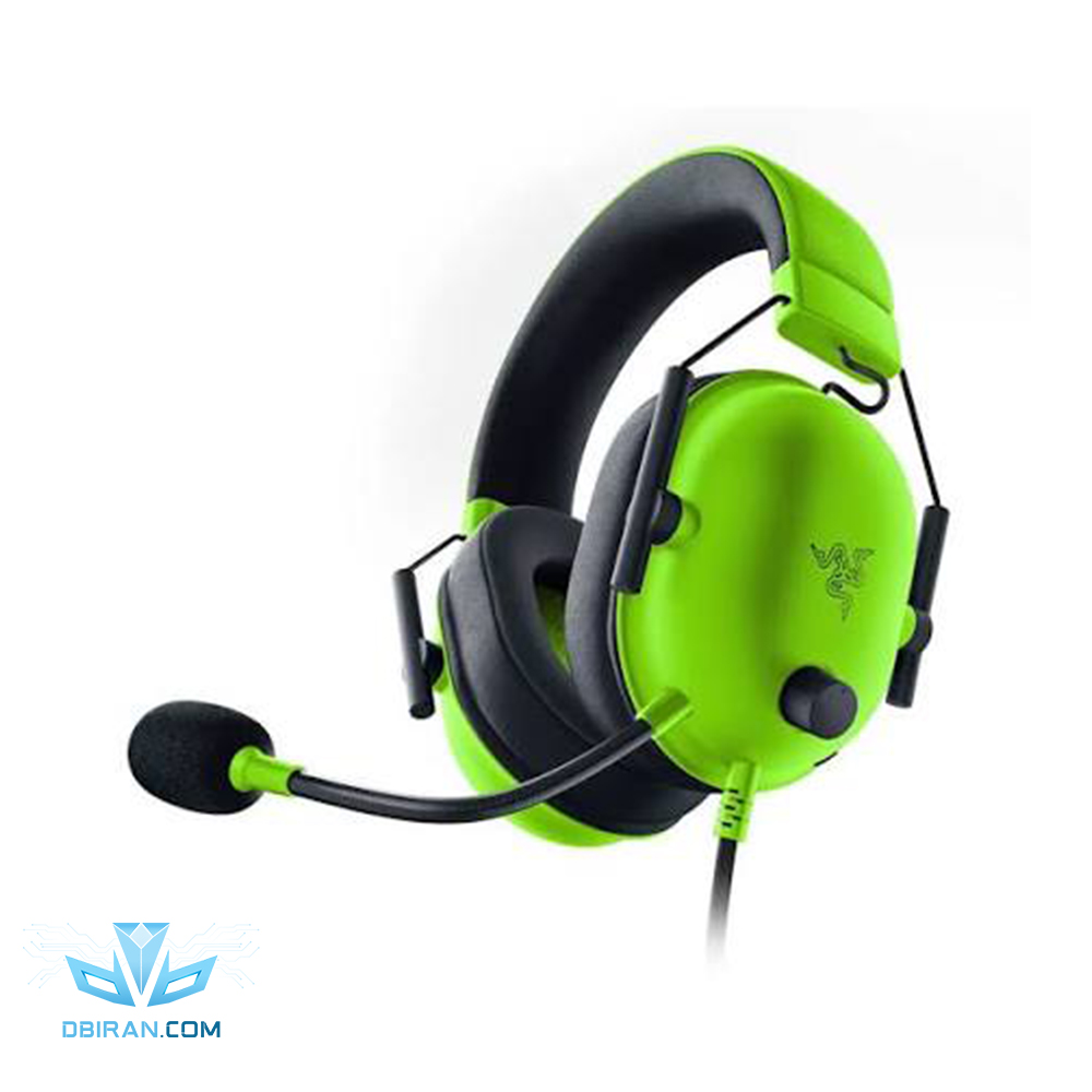 هدست مخصوص بازی ریزر مدل BLACKSHARK V2 X رنگ سبز