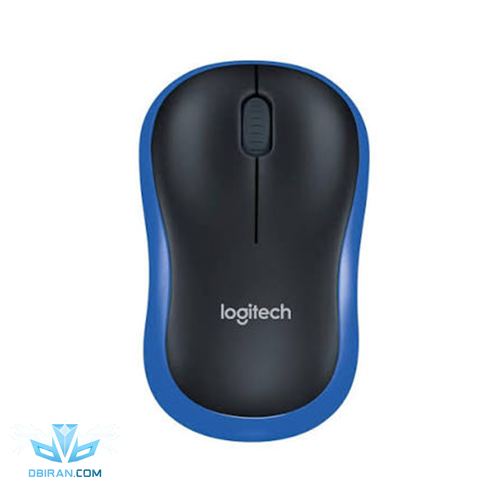 ماوس بی سیم لاجیتک مدل M185 اصل رنگ مشکی آبی