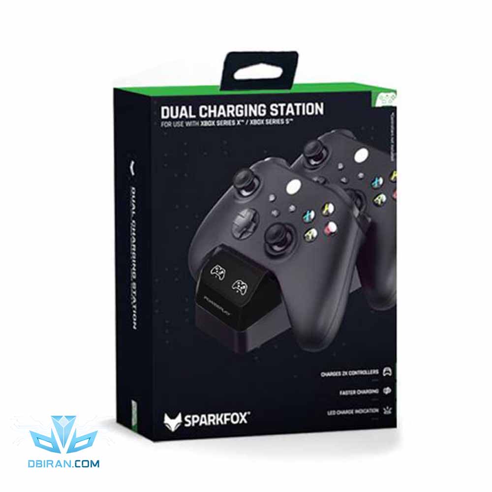 پایه شارژر دسته بازی Xbox Series X/S اسپارک فاکس مدل w20x513 مشکی
