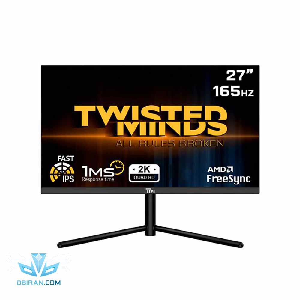 مانیتور 27 اینچ گیمینگ تویستد مایندز مدل Twisted Minds TM27QHD165IPS