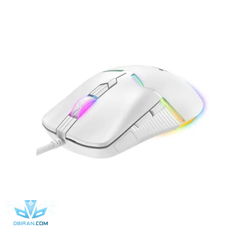 ماوس گیمینگ اونیکوما مدل CW929 با سیم نور RGB سفید