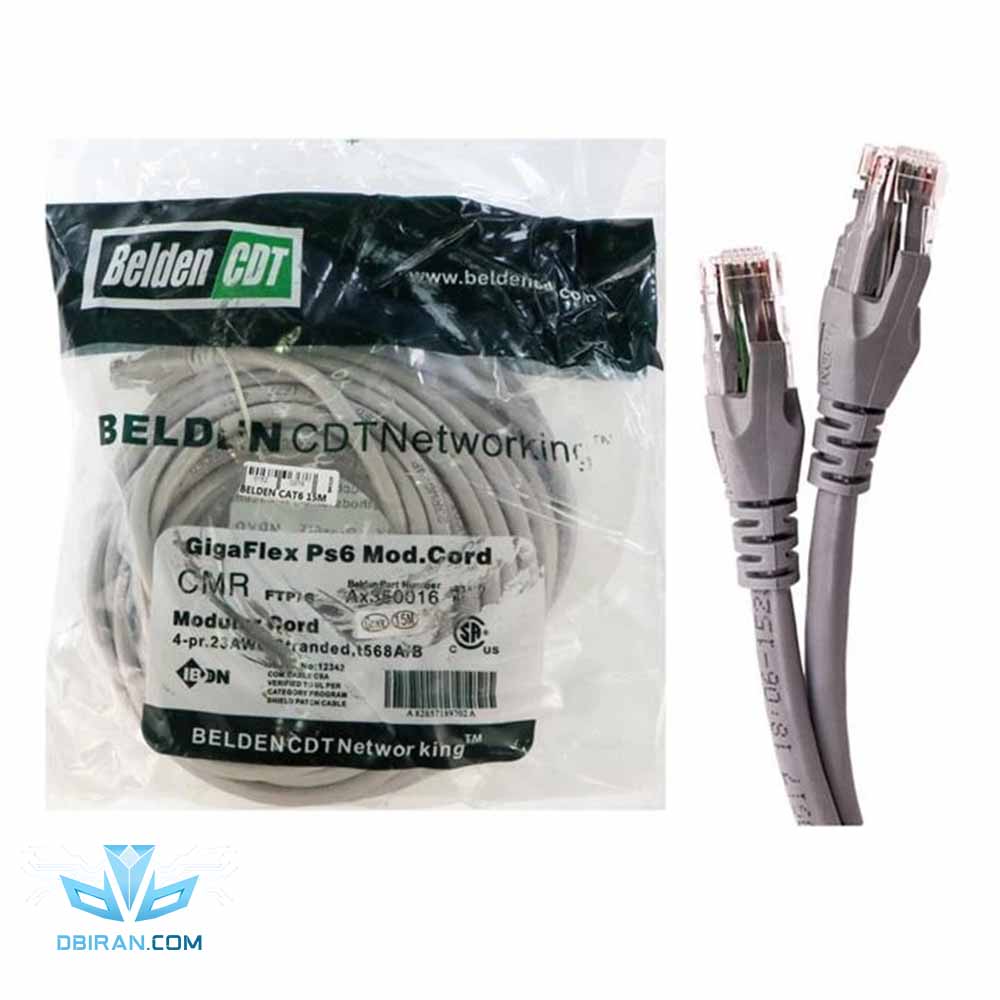 کابل شبکه بلدن مدل Cat6 UTP طول ۱۰ متر