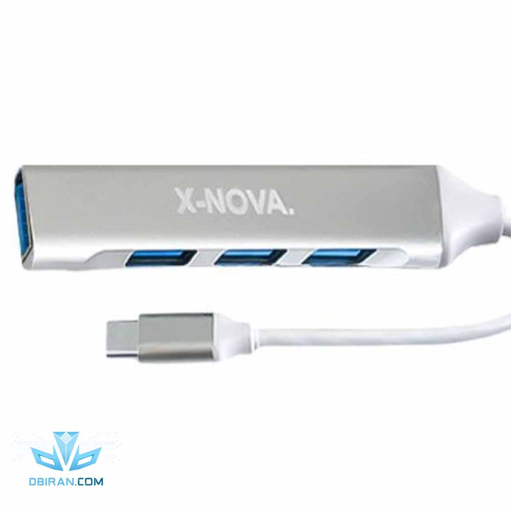 هاب USB 3 چهار پورت X NOVA مدل X910 با سری TypeC